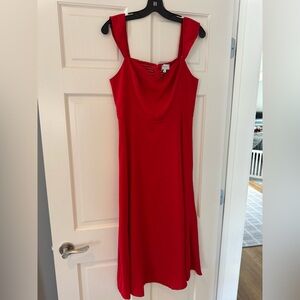 RIHOAS Strapless Red Dress